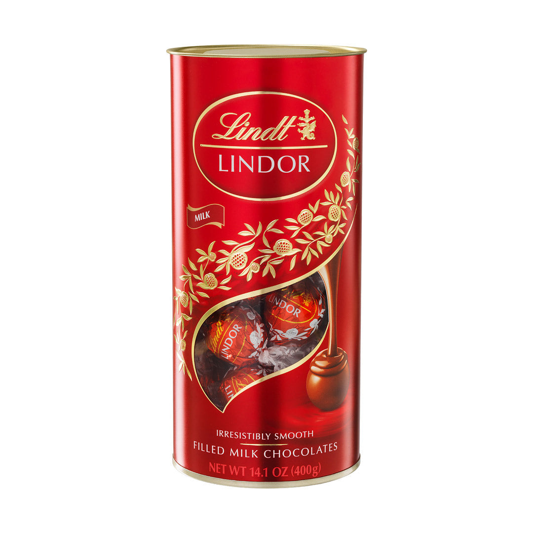 Lindt Lindor Milk Chocolates Tube 400g