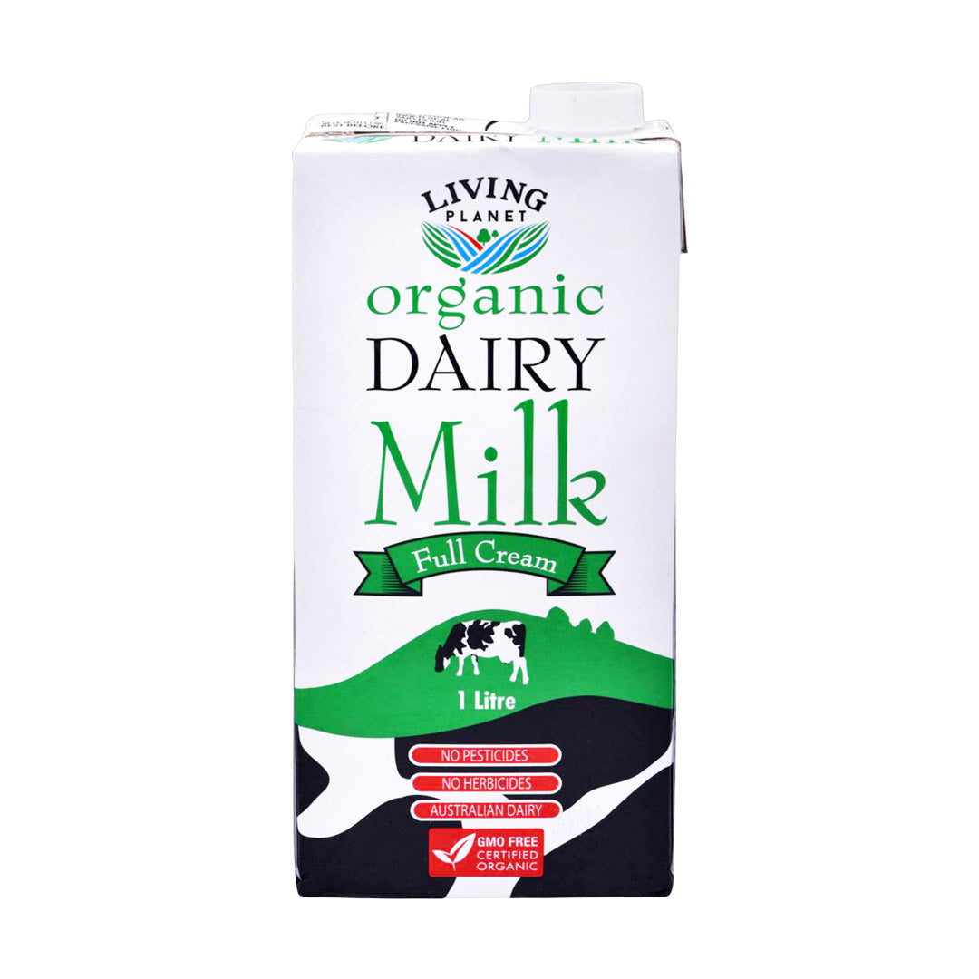 Living Planet Organic Dairy Milk Full Cream 1L