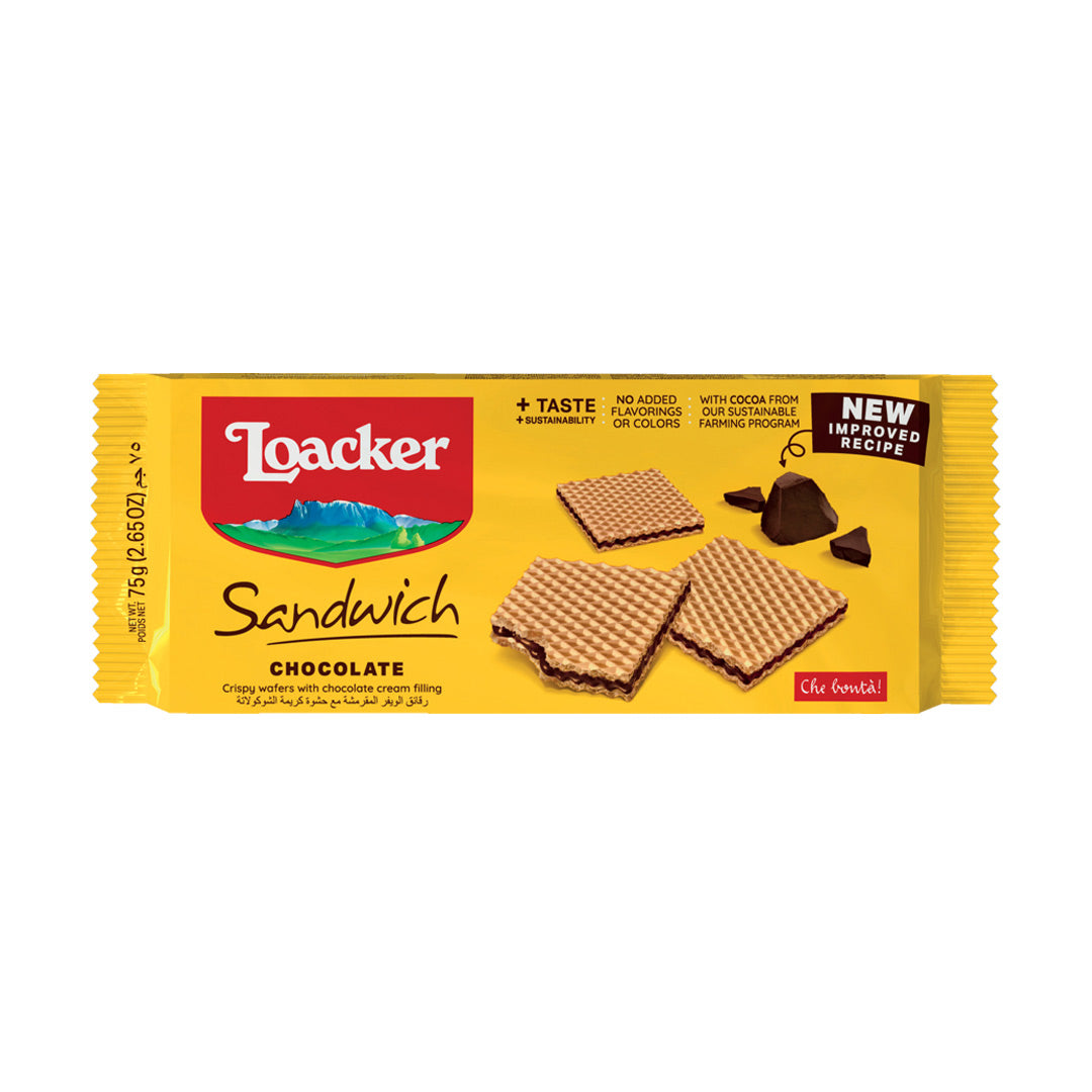 Loacker Sandwich Chocolate 75g