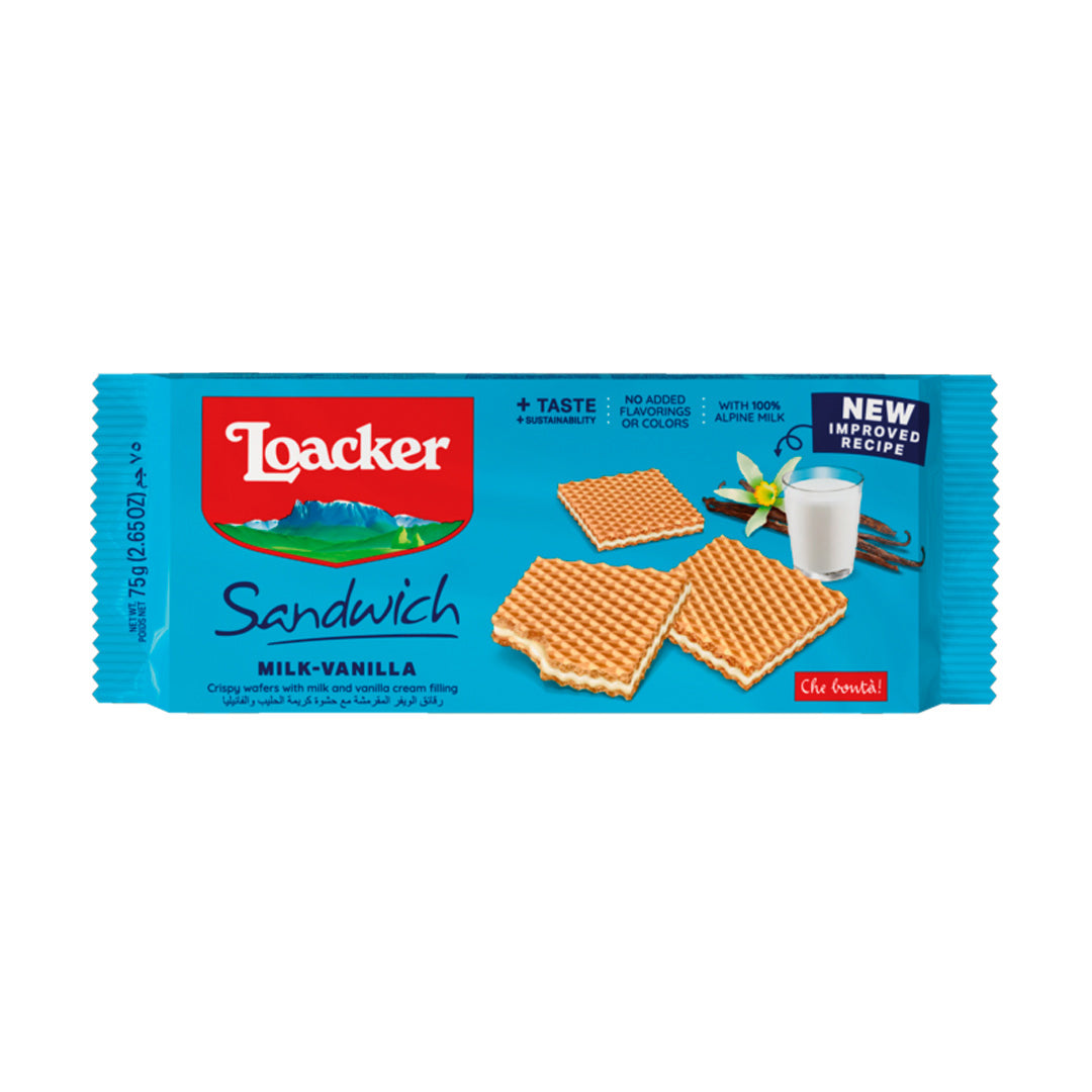 Loacker Sandwich Milk-Vanilla 75g