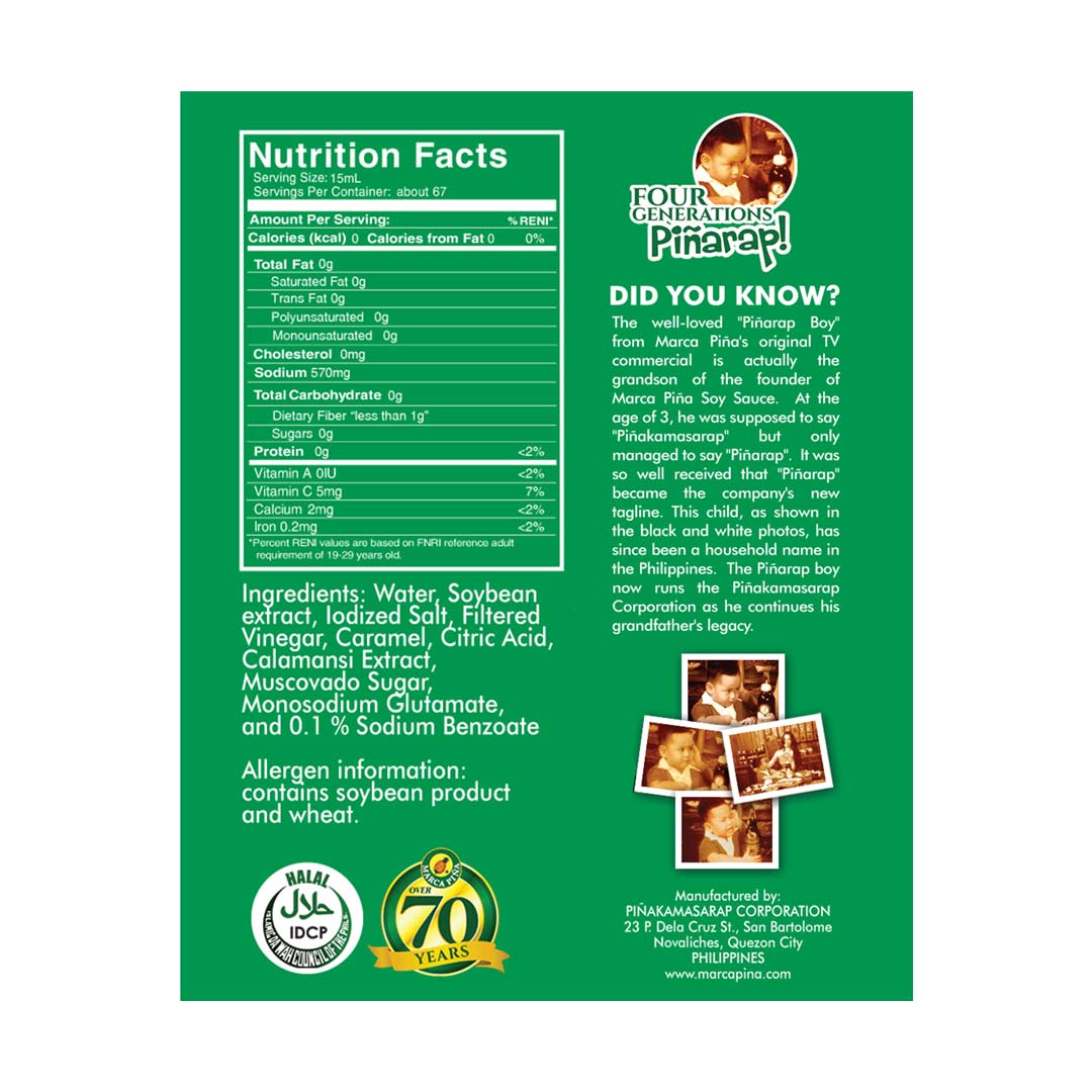 Marca Piña Calamansi Soy Sauce 1000ml