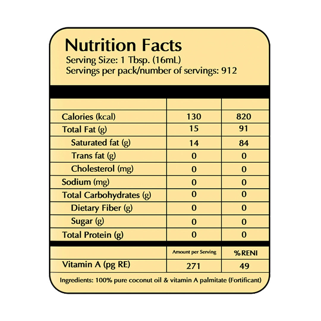 Minola Premium Coconut Oil Tin Can 16kg