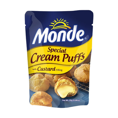 Monde Special Cream Puffs with Custard Filling 25g