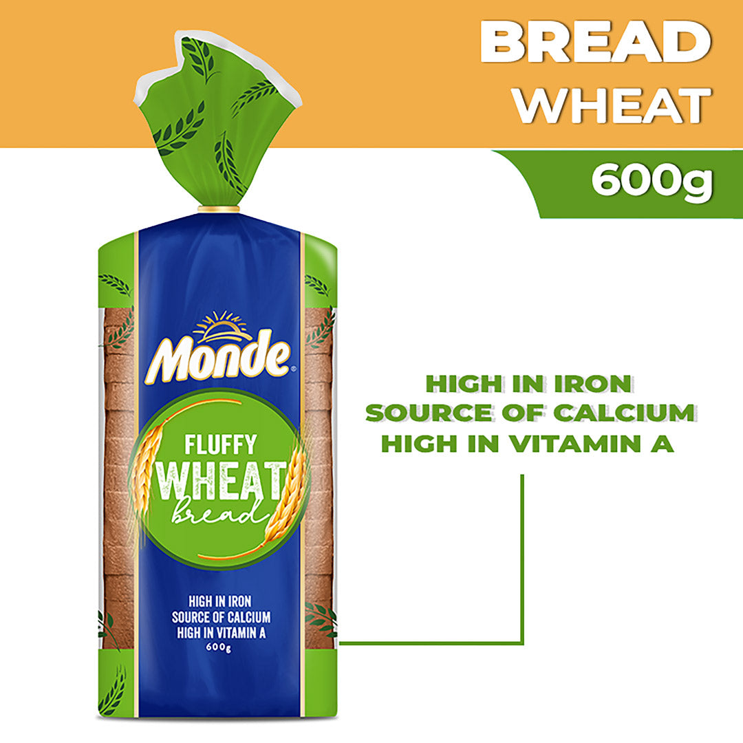 Monde Fluffy Wheat Bread 600g