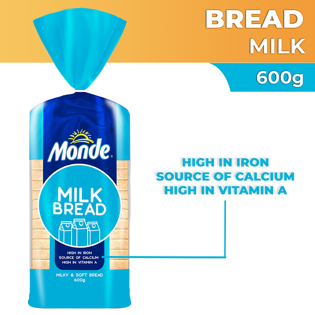 Monde Milk Bread 600g