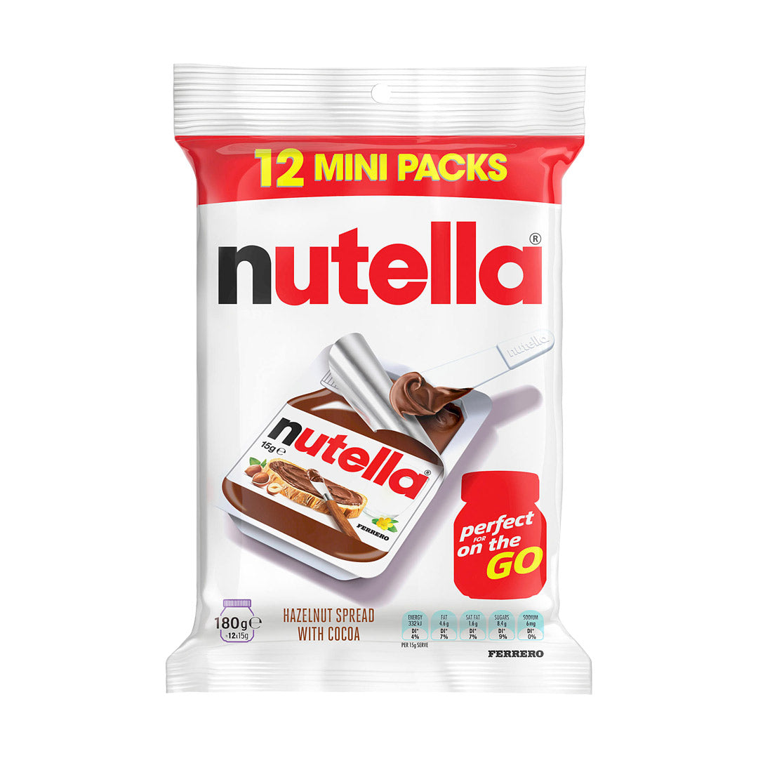 Nutella Mini Packs Hazelnut Spread with Cocoa 180g