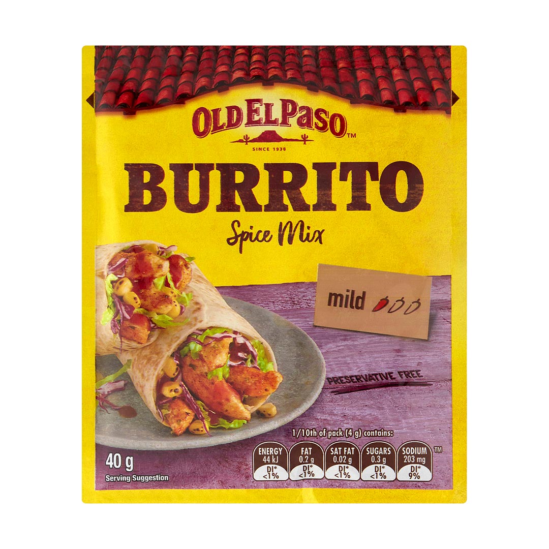 Old El Paso Burrito Spice Mix 40g