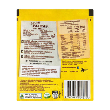 Old El Paso Fajita Spice Mix 40g