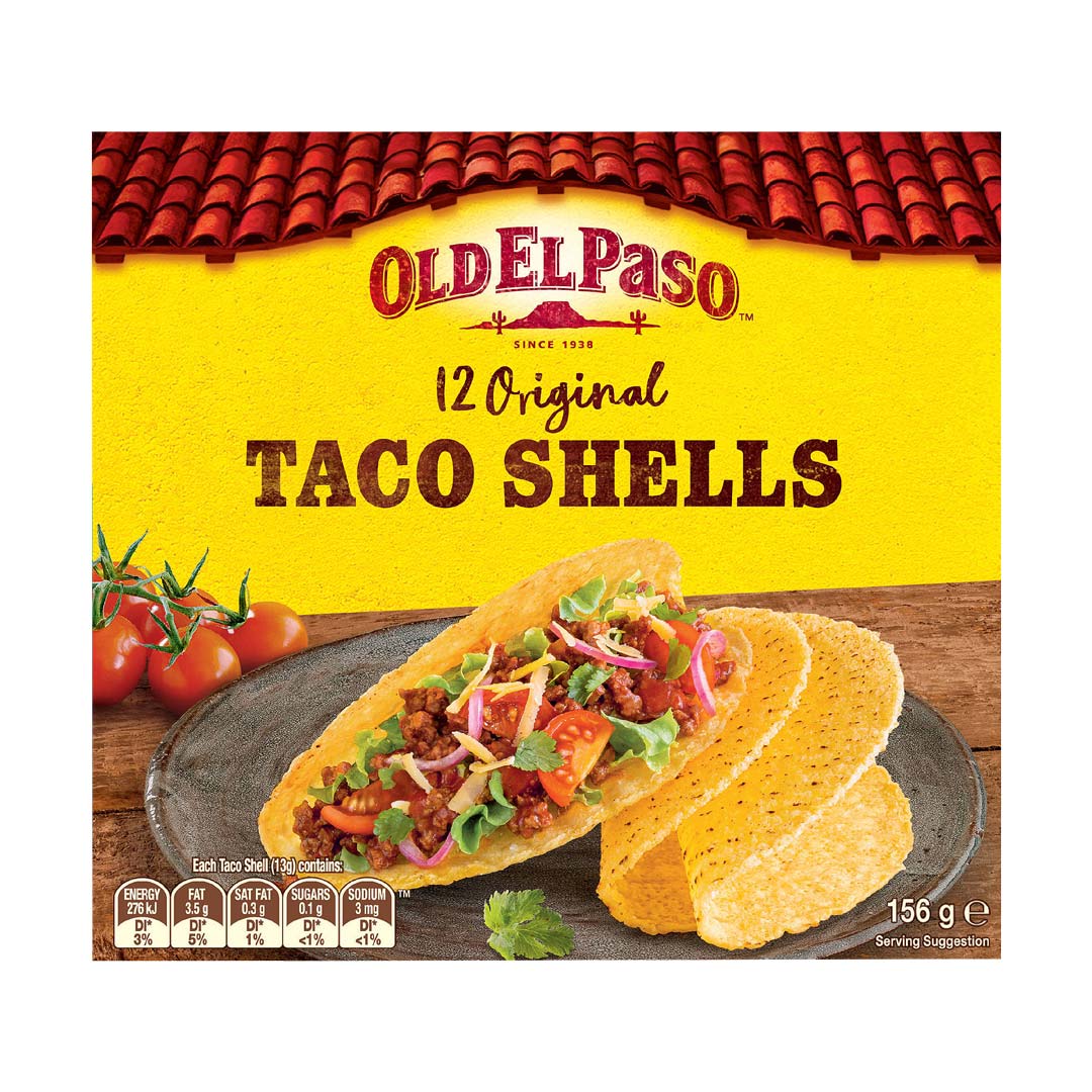 Old El Paso Taco Shells Original 156g