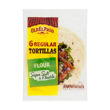 Old El Paso Regular Flour Tortillas 240g