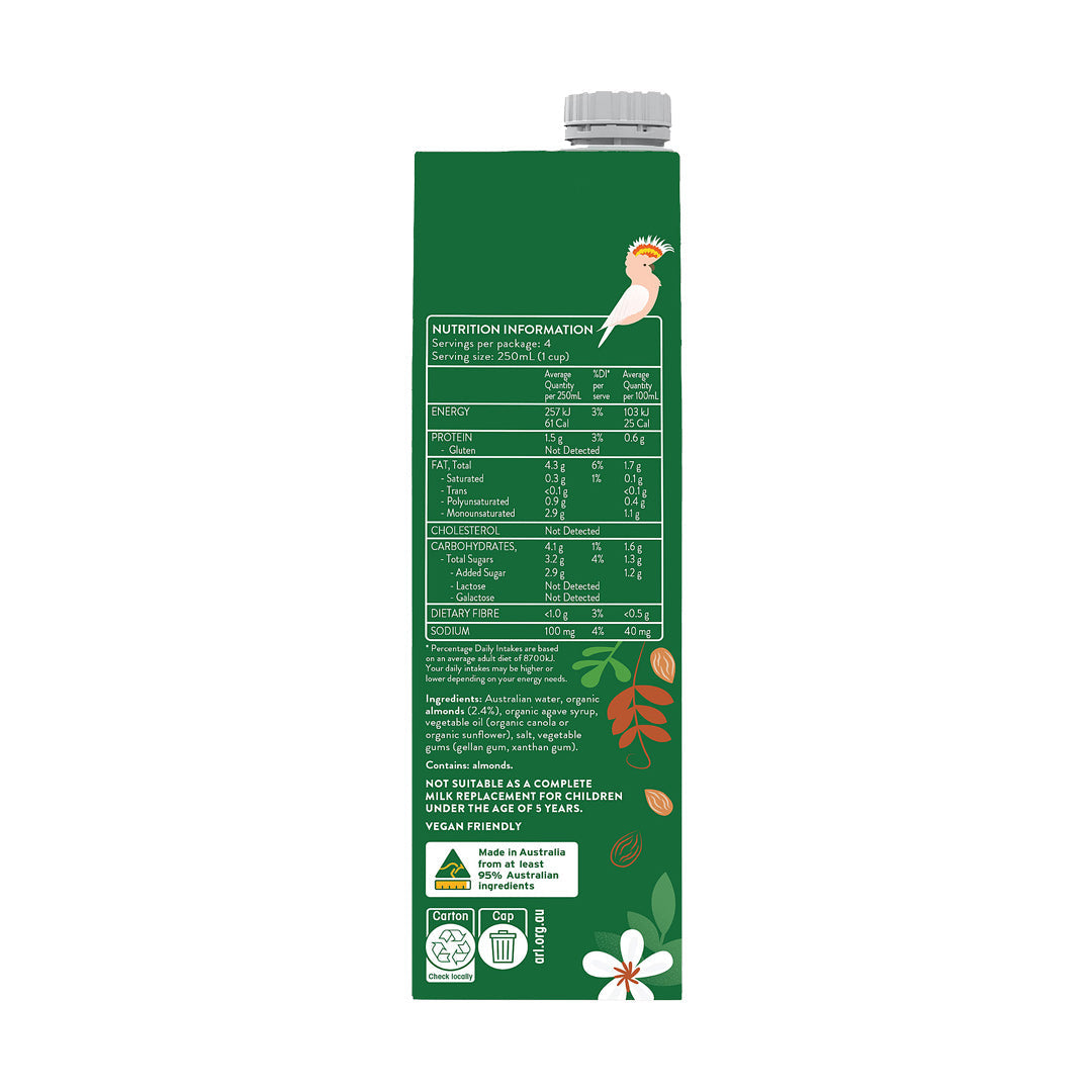 Australia's Own Original Organic Almond Milk 1L