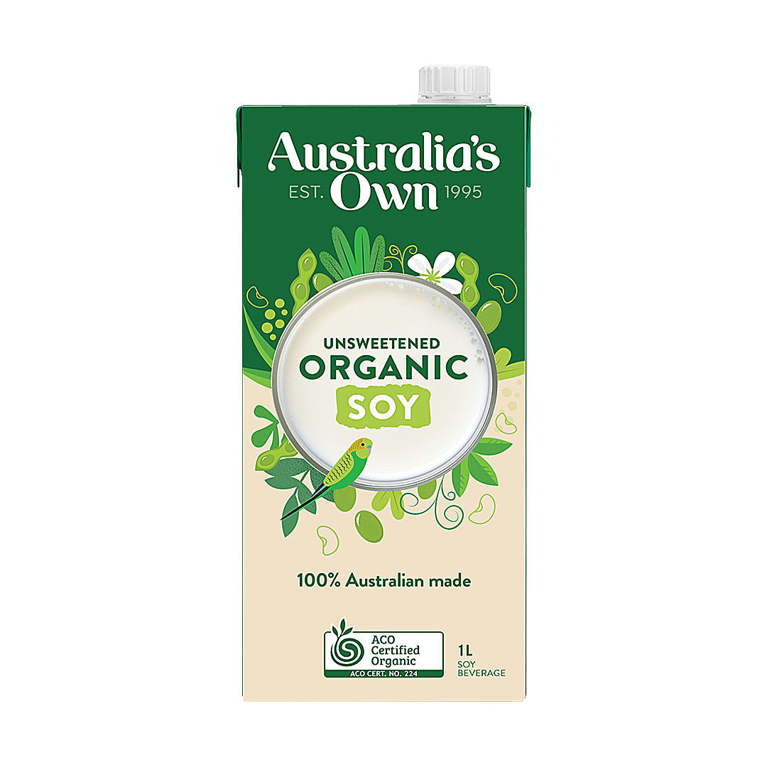 Australia's Own Unsweetened Organic Soy Milk 1L