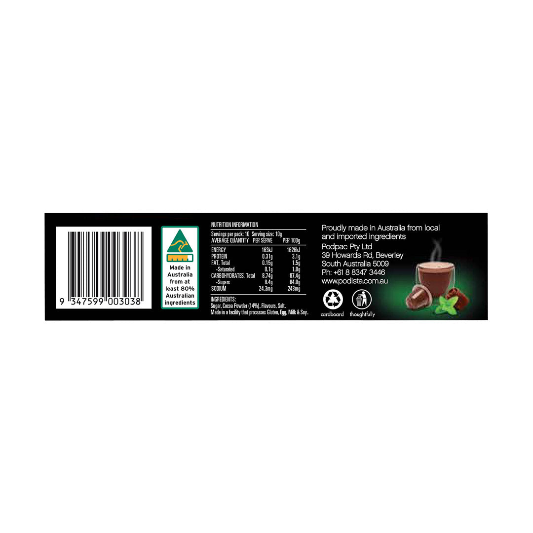 PODiSTA Chocolate Drink Mint Infusion 100g