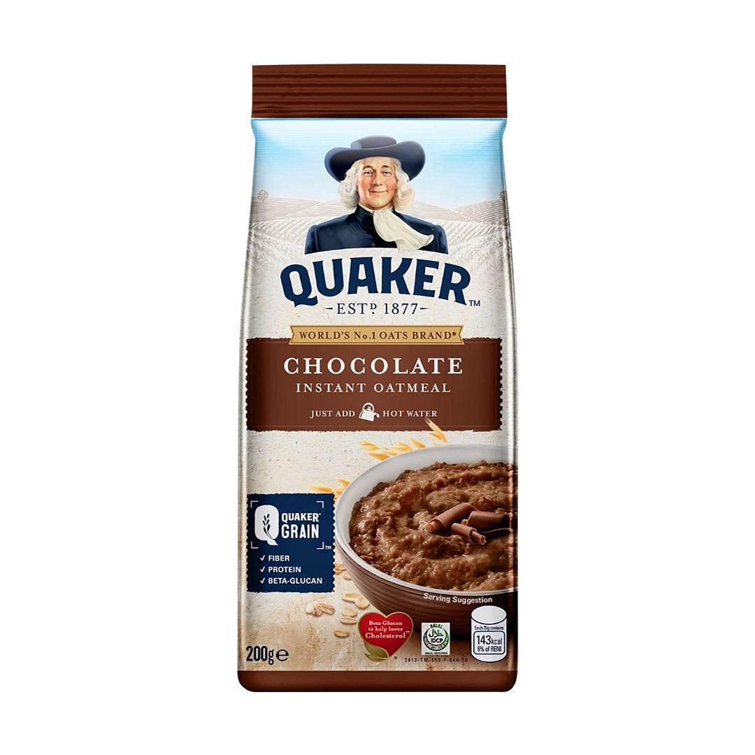 Quaker Flavored Instant Oatmeal Chocolate 200g