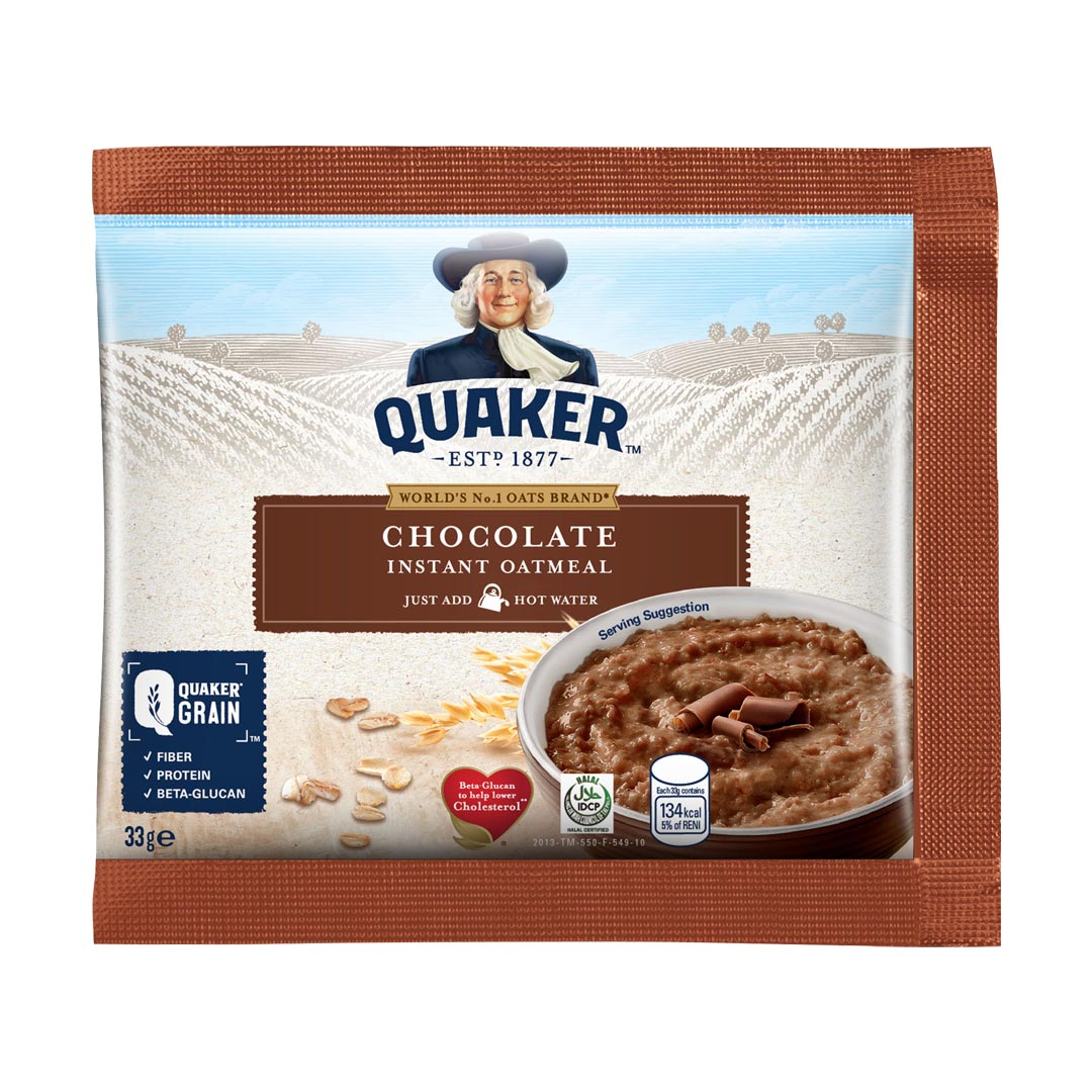 Quaker Flavored Instant Oatmeal Chocolate 33g