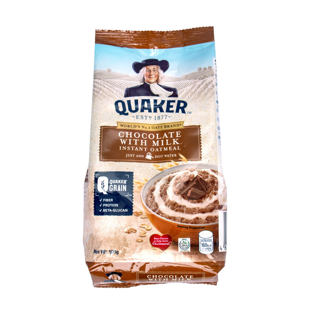 Quaker Flavored Instant Oatmeal Chocolate with Milk 500g