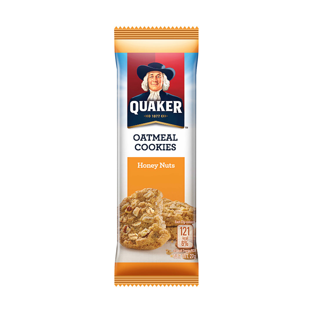 Quaker Oatmeal Cookies Honey Nuts 27g