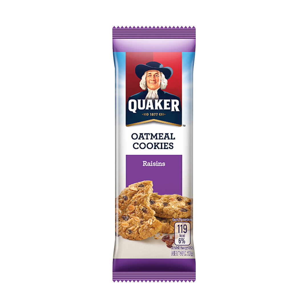 Quaker Oatmeal Cookies Raisins 27g