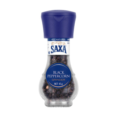 Saxa Black Peppercorn Grinder 45g