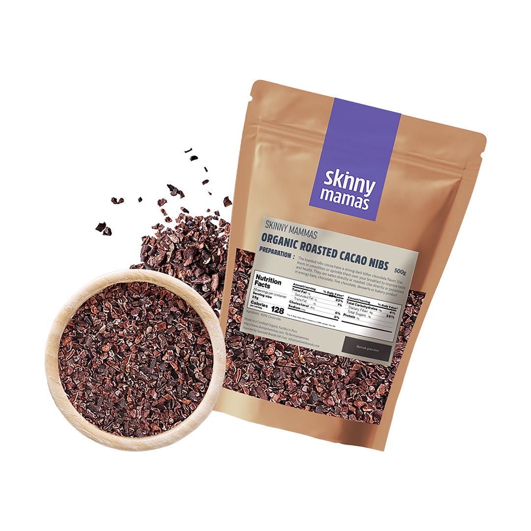 Skinny Mamas Organic Roasted Cacao Nibs 500g