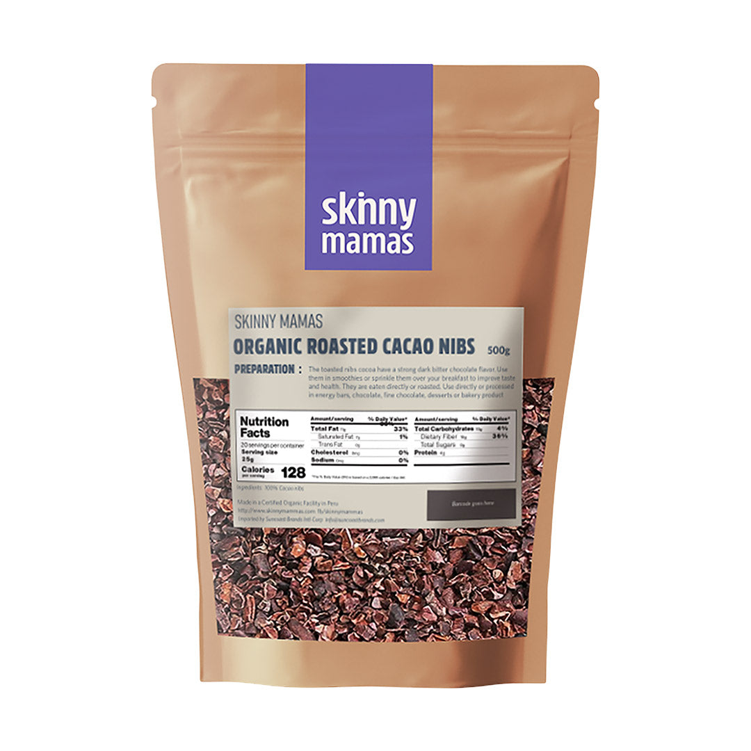 Skinny Mamas Organic Roasted Cacao Nibs 500g