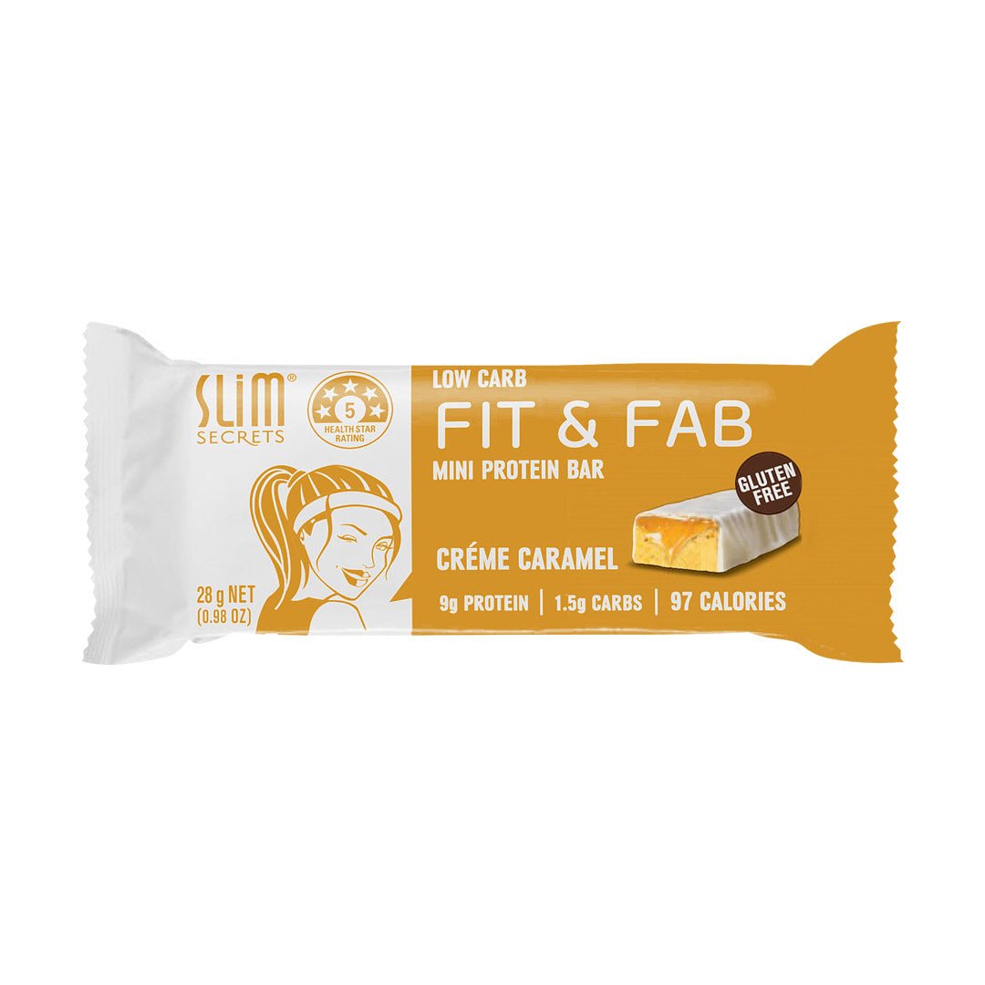 Slim Secrets Fit & Fab Crème Caramel Mini Protein Bar 28g