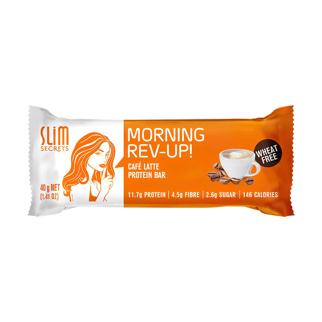 Slim Secrets Morning Rev-Up! Café Latte Protein Bar 40g