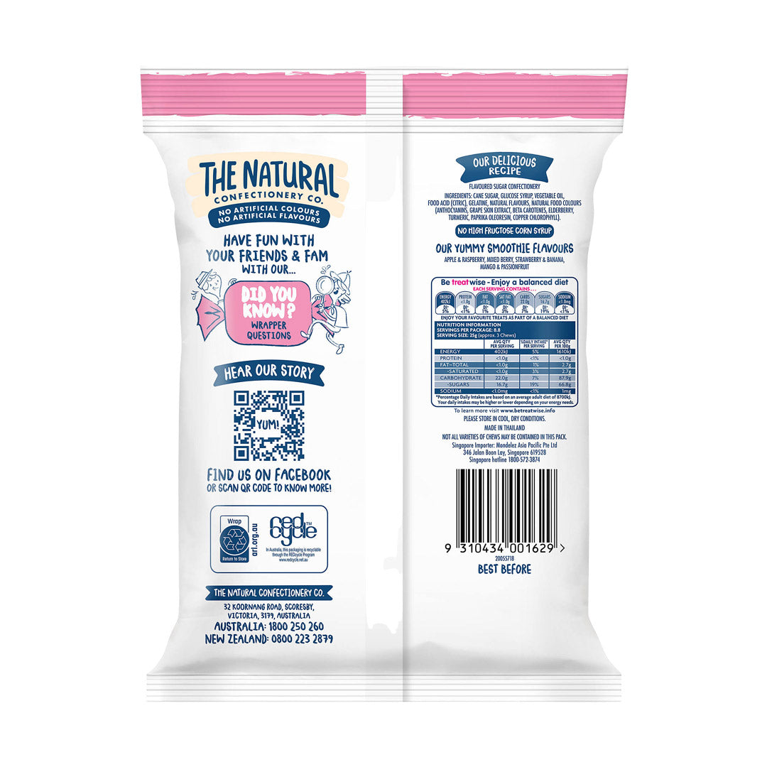 The Natural Confectionery Co. Smoothie Chews 180g