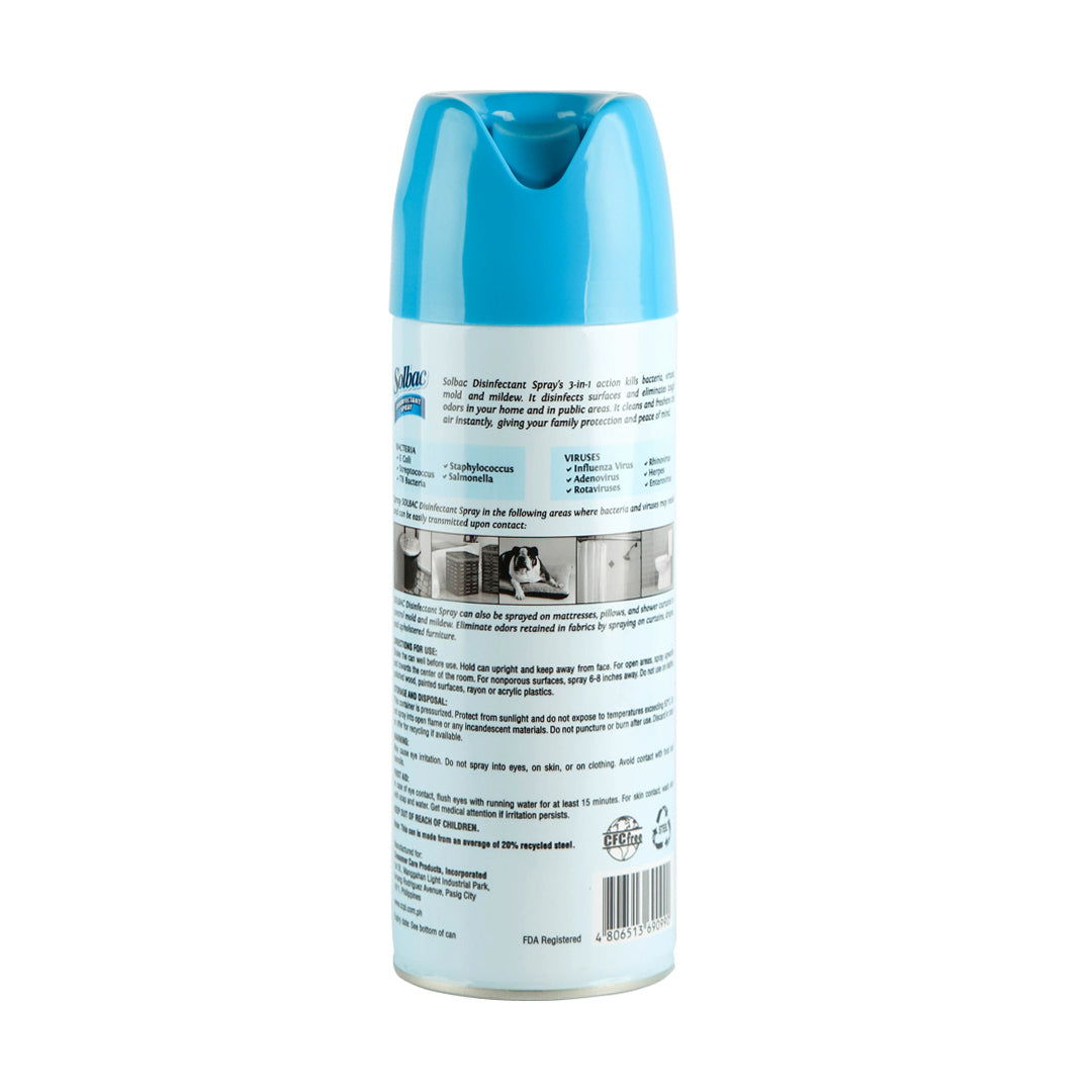 Solbac Disinfectant Spray Fresh Linen 300g