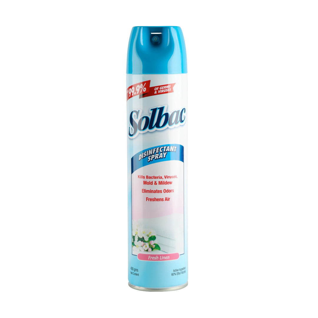 Solbac Disinfectant Spray Fresh Linen 400g