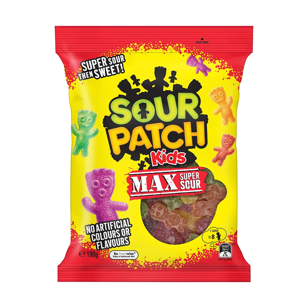 Sour Patch Kids Max Super Sour Jellies 190g