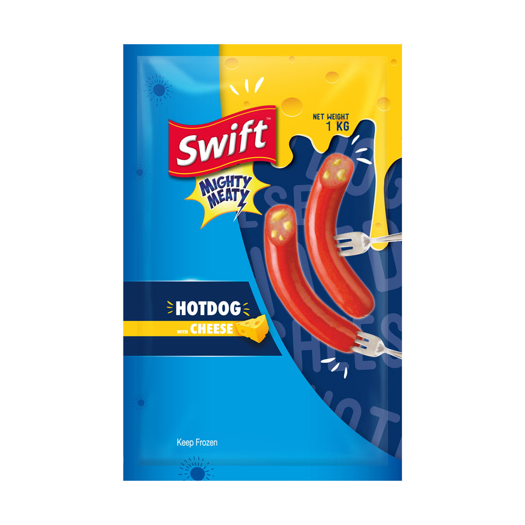 Swift Mighty Meaty Hotdog with Cheese Regular 1kg