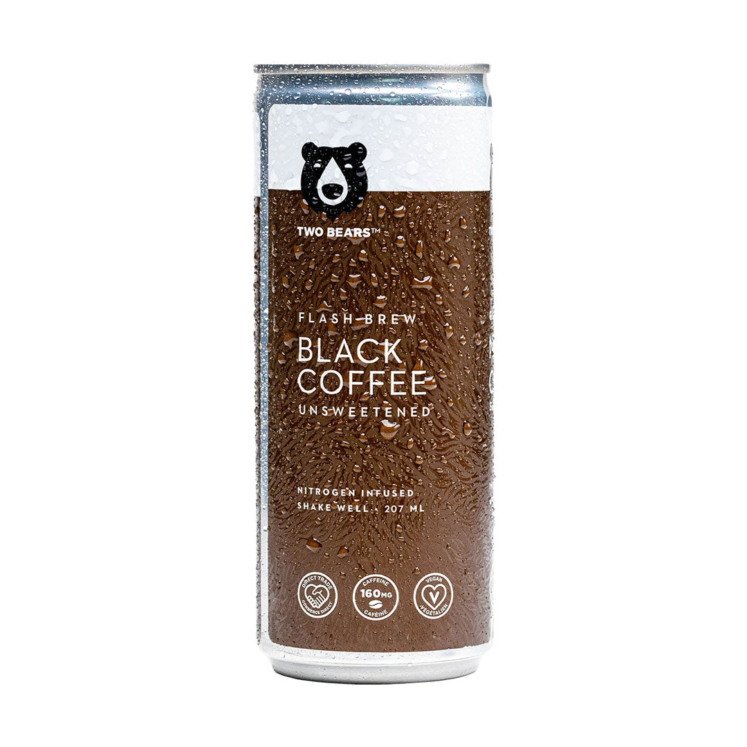 Two Bears Flash Brew Black Coffee Unsweetened 207ml