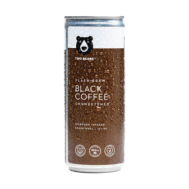 Two Bears Flash Brew Black Coffee Unsweetened 207ml