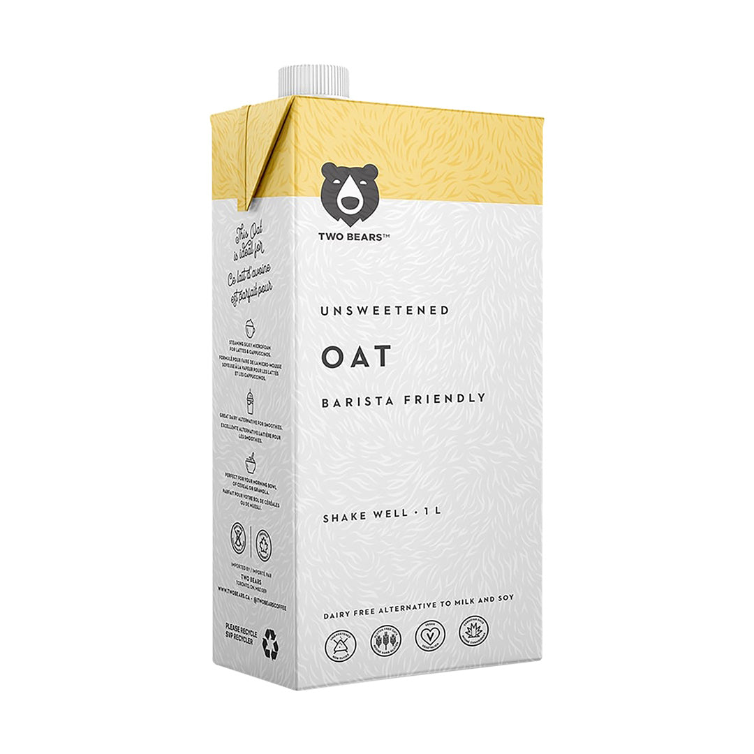 Two Bears Unsweetened Oat Milk 1L