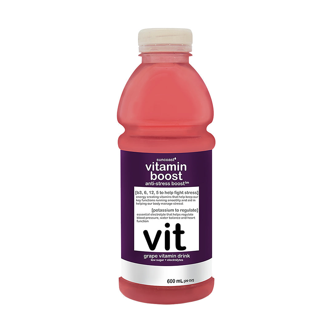 Vitamin Boost Anti-Stress Boost Grape Vitamin Drink 600ml