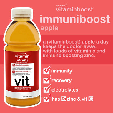 Vitamin Boost Immuniboost Apple Vitamin Drink 600ml