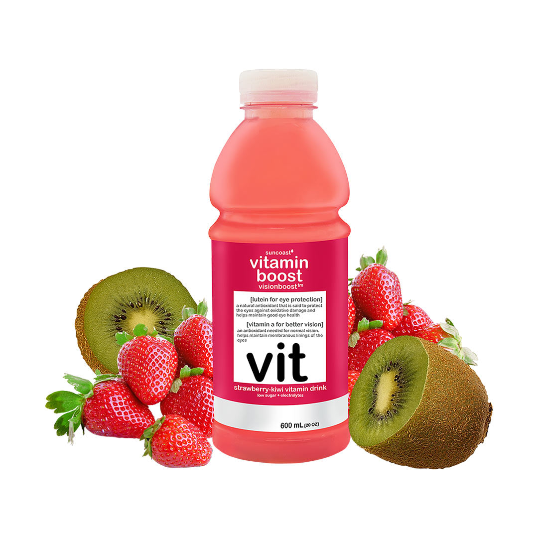 Vitamin Boost Visionboost Strawberry-Kiwi Vitamin Drink 600ml