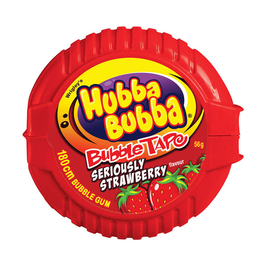 Wrigley's Hubba Bubba Bubble Tape Seriously Strawberry 56g