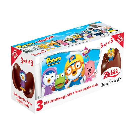 Zaini Pororo Chocolate Eggs 60g