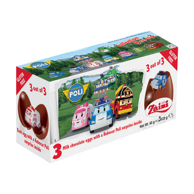 Zaini Robocar Poli Chocolate Eggs 60g