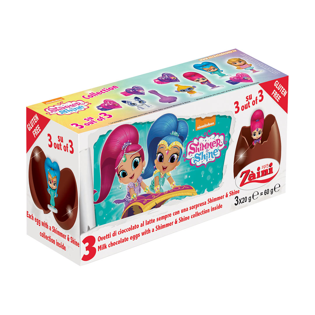 Zaini Shimmer & Shine Chocolate Eggs 60g