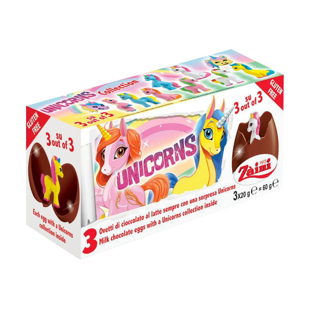 Zaini Unicorns Chocolate Eggs 60g